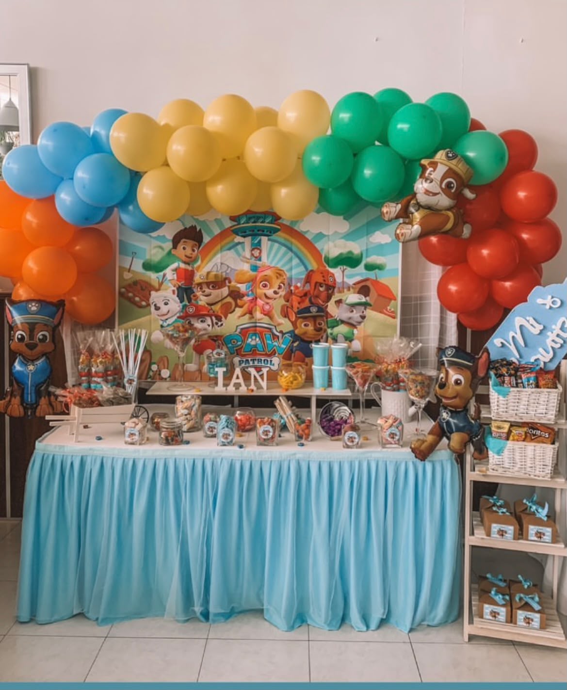 Mesa dulce cumpleaños Paw Patrol